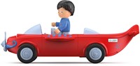 Toddys Spielzeugflugzeug Leo Loopy - Reibungsmotor - kombinierbar