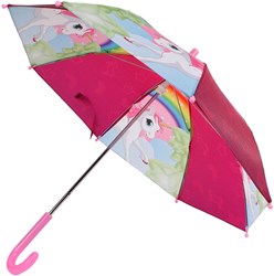 Planet Happy Einhorn Kinder-Regenschirm rosa 70 cm - kindgerechter Schirm