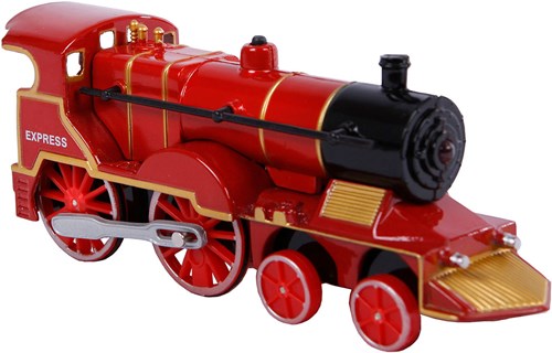 Die-cast Lokomotive Spielzeug mit Licht und Sound, 14cm, Pull-back Zug-2