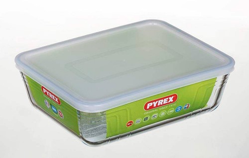 Pyrex Cook & Freeze Schaal Rechthoek 1,5L met Vershouddeksel