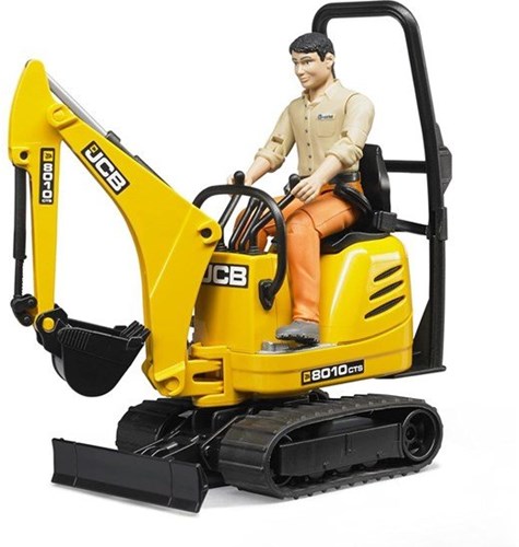 Bruder Bagger JCB 8010 CTS mit Fahrer Bauspielzeug-2