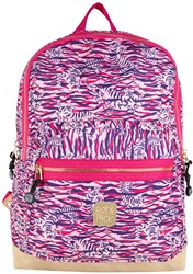 Pick & Pack Tiger Skin Rucksack L / Rosa