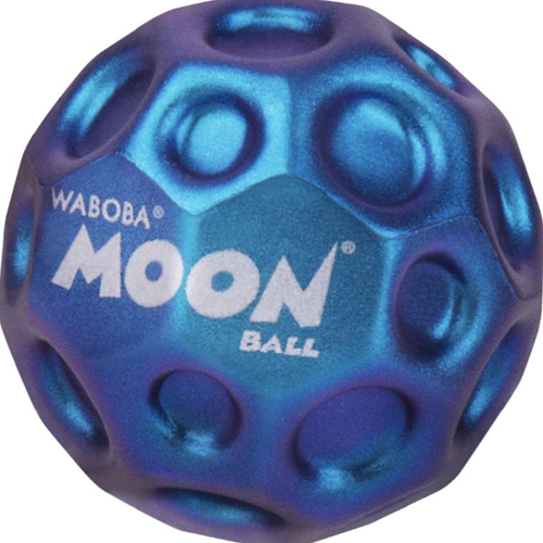 Waboba Moon Ball Spielzeugball Galaxy Blue irisierender Effekt