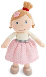 Haba Kuschelpuppe Lara weiche Stoffpuppe 25 cm für Babys und Kleinkinder