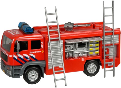 Kids Globe Brandweer Die Cast tankauto met L/G-3