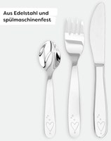 Haba Kinderbesteck Prinzessin und Pferd - Edelstahl Besteckset für Kinder-2