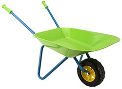 Alert Schubkarre Metall Outdoor-Spielzeug grün-blau für Kinder 78 cm