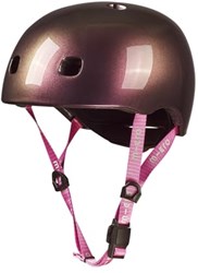 Micro Kinderhelm Fahrrad Tretroller Deluxe Neochrome Pink mit LED-Licht