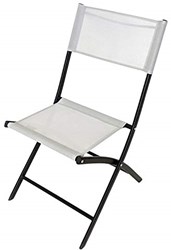 Faltstuhl klappbarer Gartenstuhl weiß 43x52x79 cm Campingstuhl