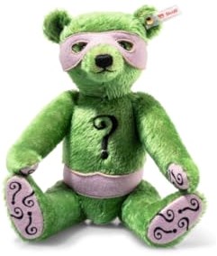 Steiff Plüsch Batman The Riddler Teddybär khaki 30 cm Kuscheltier