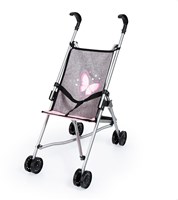 Bayer Chic 2000 Puppenbuggy grau - stabiler Kinderwagen für Puppen