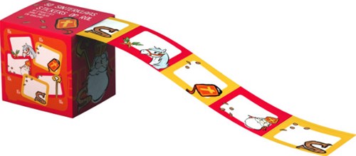 50 Nikolaus-Namensaufkleber auf einer Rolle LB-09785