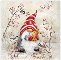Ambiente Servietten Papier 25cm Dwarf hug Tischdeko Weihnachten