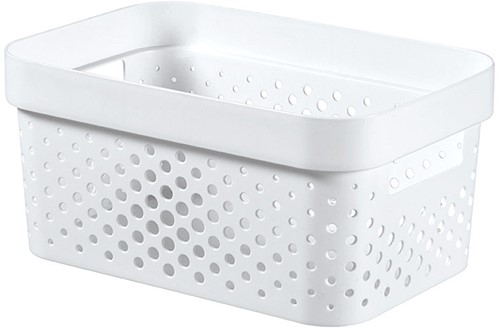 Curver infinity box dots 4,5L wit - 100% recycled