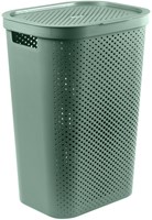 Curver Wäschebox Infinity dots 60L grün - recycelter Kunststoff
