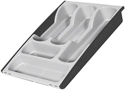 Curver Besteckkasten verstellbar hellgrau anthrazit - praktische Organizer
