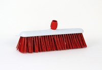 Luva Straßenbesen Kunststoff 30 cm rot - robuster Kinderbesen für draußen-3