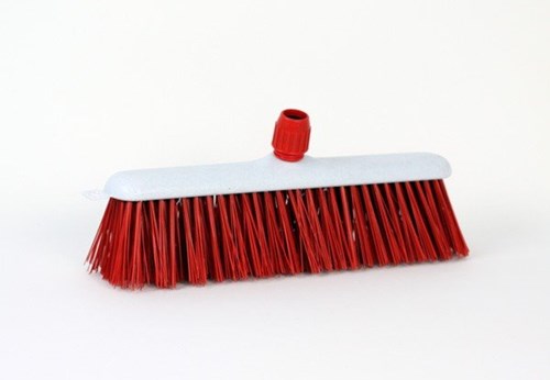 Luva Straßenbesen Kunststoff 30 cm rot - robuster Kinderbesen für draußen-3