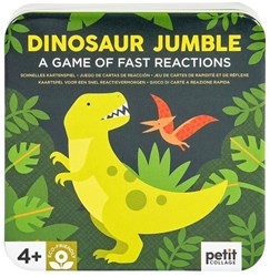Petit Collage Kartenspiel Dinosaurier in Metalldose - Denkspiel