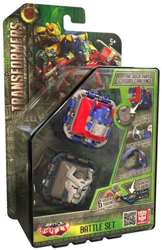 Vedes Transformers Battle Cube Optimus Prime VS Scourge Spielfigur Set