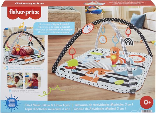 Fisher Price new born 3-in-1 glow & grow gym-2