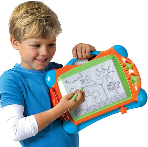 Ses Magnetische Maltafel Montessori Spielzeug 25x34cm mit Stift und Stempeln-2
