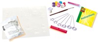 Ses Memohalter Bastelset Gips Malen Glitzer Kreativ Kinder-2