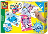 Ses Malen mit Wasser Fantasietiere Bastelset für Kinder