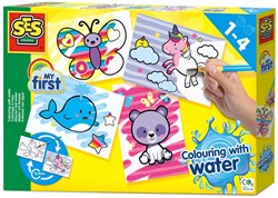 Ses 14454 My First Colouring Water - Fantasievolle Tiere