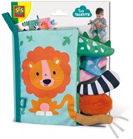 Ses sensorisches Spielzeug weiches Tier-Schwänze-Buch Baby Knisterbuch