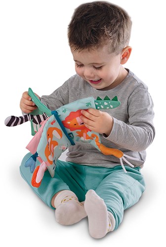 Ses sensorisches Spielzeug weiches Tier-Schwänze-Buch Baby Knisterbuch-3