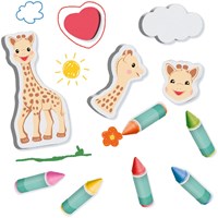Ses Badkreide Sophie la Girafe mit Schaumformen - Badespielzeug-3