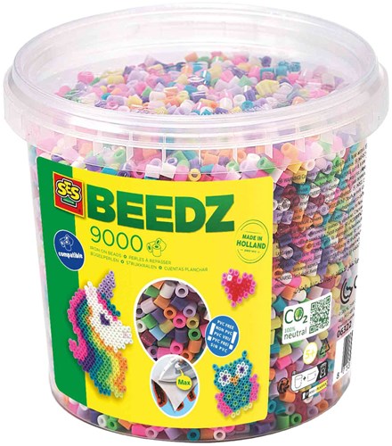Ses Bügelperlen Trendy Mix 9000 Stück kreative Bastelset
