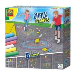 Ses Kreidespiele 5-in-1 kreatives Outdoor-Spielset mit Farben