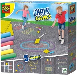 SES Stoepkrijt Spellen 5in1