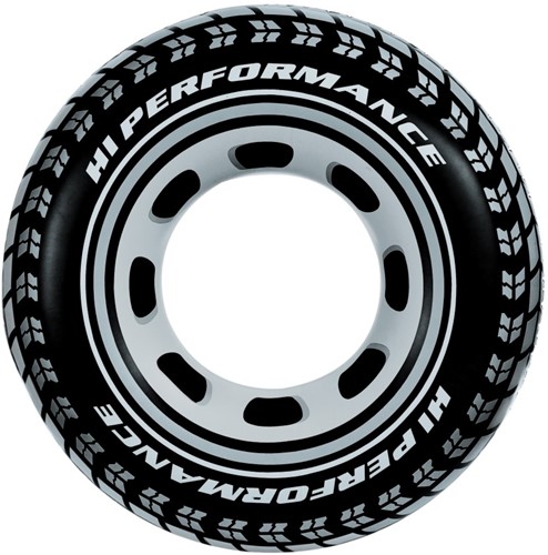 Intex Aufblasbarer Autoreifen schwarz 91 cm 59252NP