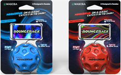 Waboba LED Bounceback Ball rot - leuchtender Spielball für Kinder