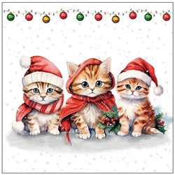 Ambiente Servietten Katzen 33cm Papierservietten Tischdeko Party