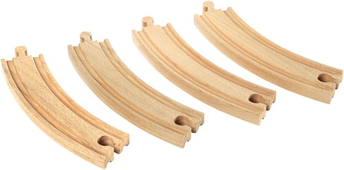 Brio lange gebogene Schienen - Holzeisenbahn Erweiterung - 33342
