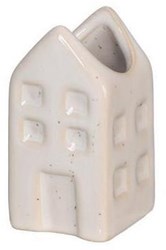 Blumenvase Haus Amsterdam creme Dekoration 3x3x6cm