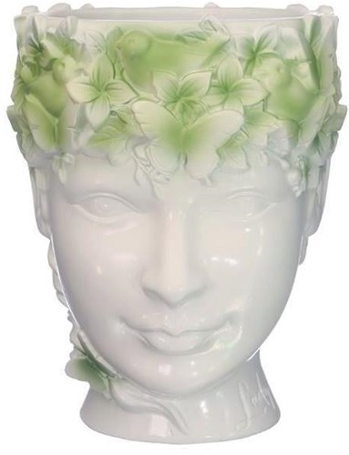 Bloempot Lady nature 14x12xH14,5cm groen