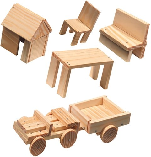 Ses Holzwerkzeug-Set Spielzeug - Hammer und Nägel für Kinder-2