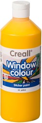 Creall Fensterfarbe Gelb - Glasfarbe 500ml für Kinder und Erwachsene