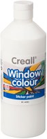 Creall Fensterfarbe weiß - Glasfarbe für Kinder und Erwachsene 500ml