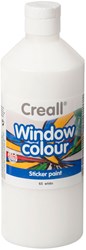 Creall Fensterfarbe weiß - Glasfarbe für Kinder und Erwachsene 500ml