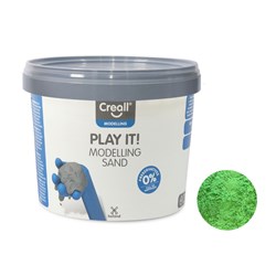 Creall Spielsand grün - Modelliersand 750g kreatives Spielzeug