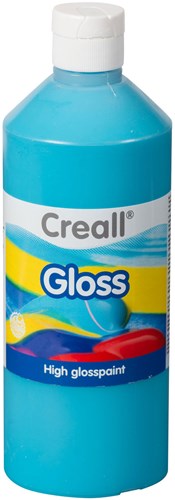 Creall Glanzfarbe türkis 500ml - Kinderfarbe Basteln Malen