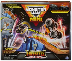 Monster Jam Mini Freestyle Flip Arena