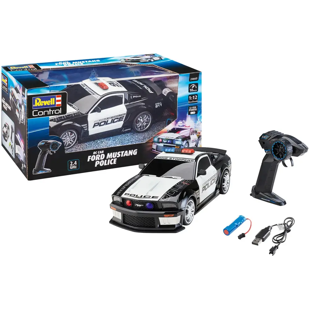 Radio controlled revell police car 1:12