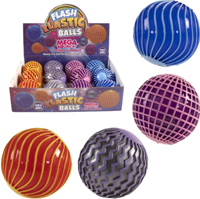 Kidsfun Hüpfbälle Spielzeug 6 cm mit Licht - 12er Set